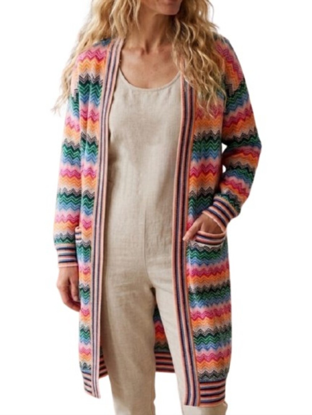 KERRI ROSENTHAL Nina Duster Cardigan Island Block